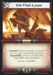 The Final Lesson FOIL